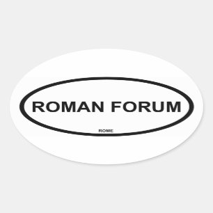 PEGATINA OVALADA FORO ROMANO