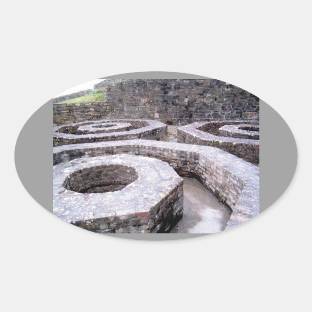 Pegatina Ovalada Fort Charles (Anverso)