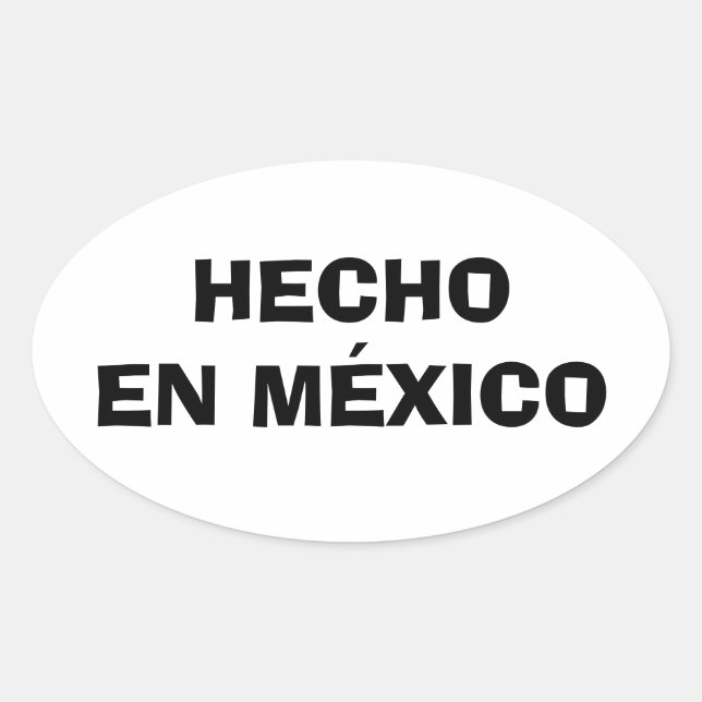 Pegatina Ovalada FOUR Hecho en México (Anverso)