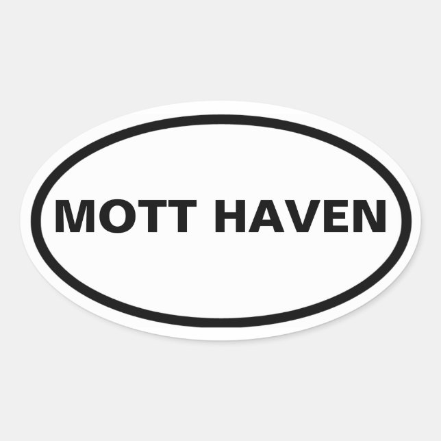 Pegatina Ovalada FOUR Mott Haven (Anverso)