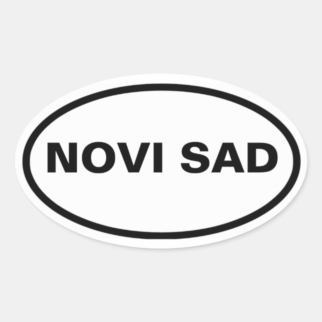Pegatina Ovalada FOUR Novi Sad (Anverso)