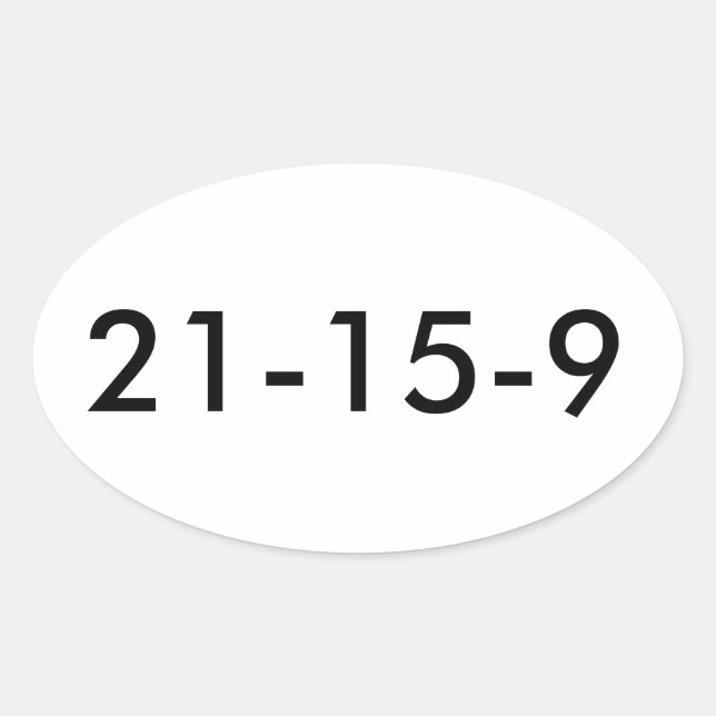 Pegatina Ovalada Fran WOD 21 15 9 (Anverso)