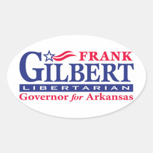 Pegatina Ovalada Frank Gilbert - Oval