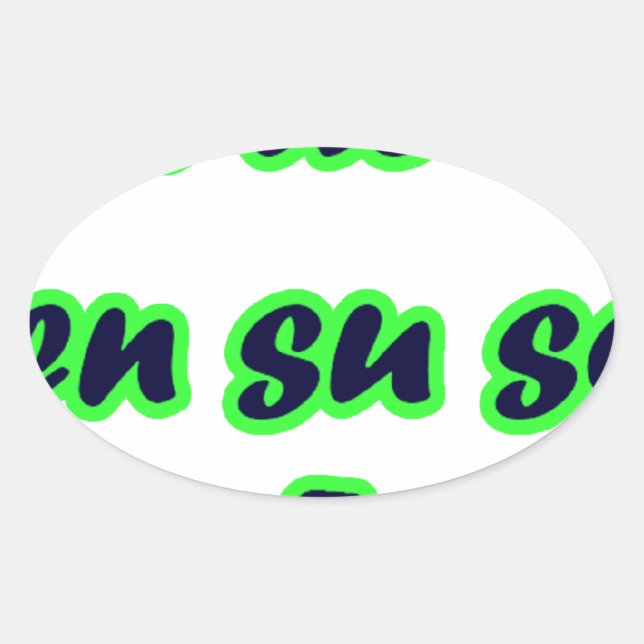 Pegatina Ovalada Frases maestro 14.09 (Anverso)