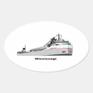 Pegatina Ovalada Freighter Mississagi