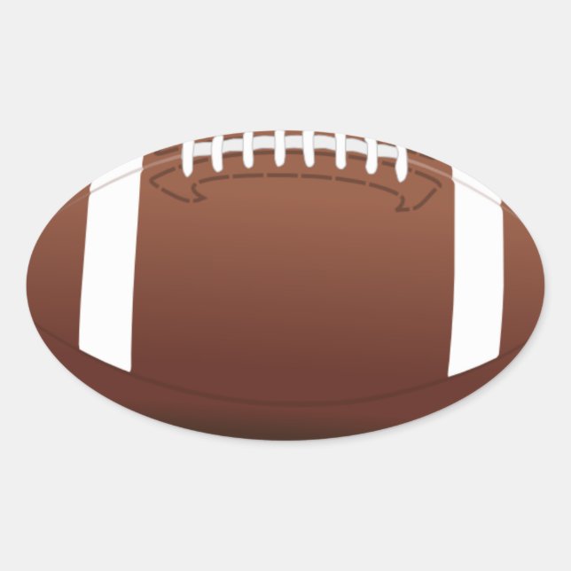 Pegatina Ovalada Fútbol (Anverso)