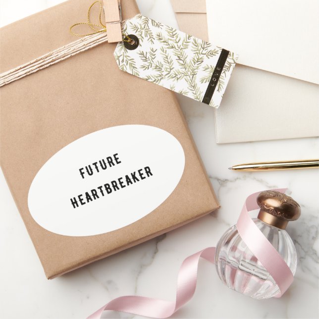 Pegatina Ovalada Futuro desgarrador (Regalar)