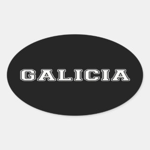 Pegatina Ovalada Galicia
