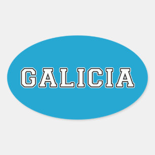 Pegatina Ovalada Galicia