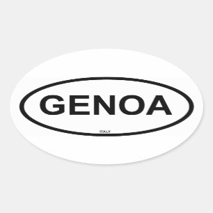 PEGATINA OVALADA GENOA