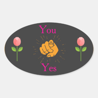 Pegatina Ovalada  geometric sticker, pink green sticker, modern pat