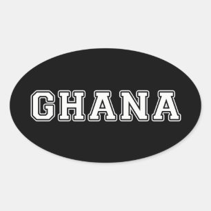 Pegatina Ovalada Ghana