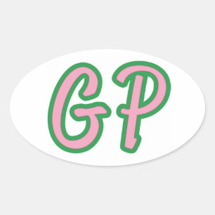 Pegatina Ovalada GP Bumper Sticker