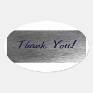 Pegatina Ovalada GRACIAS Pegatinas Artístico y Colección de Negocio