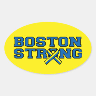 Pegatina Ovalada Gráfico de cinta de opciones fuerte de BOSTON