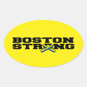 Pegatina Ovalada Gráfico FUERTE de la cinta de BOSTON