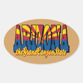 Pegatina Ovalada Gran Cañón