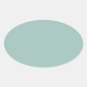 Pegatina Ovalada Guay Duck egg blue - añadir texto propio, imagen,