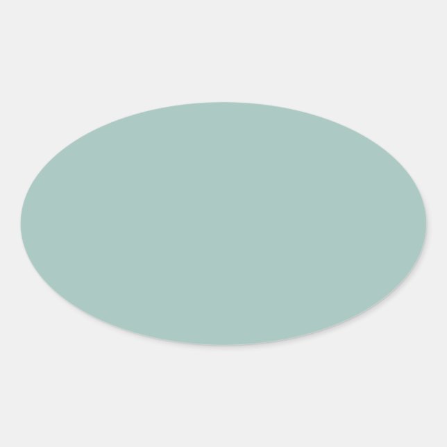 Pegatina Ovalada Guay Duck egg blue - añadir texto propio, imagen,  (Anverso)