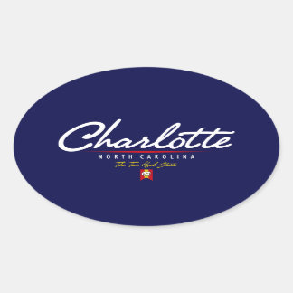 Pegatina Ovalada Guión de Charlotte