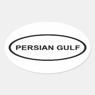 PEGATINA OVALADA GULF PERSA