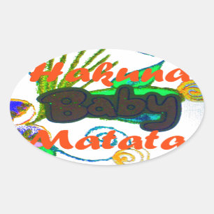 Pegatina Ovalada Hakuna Matata Baby.png