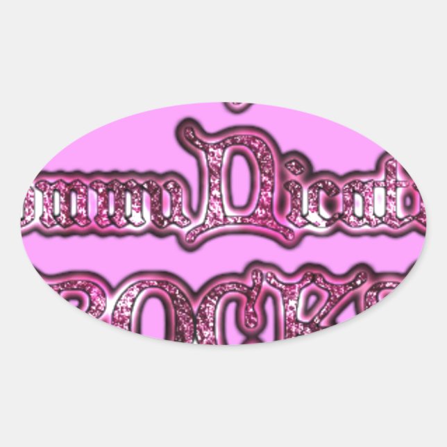 Pegatina Ovalada Hakuna Matata Comunicación ROCKS Arte Imprimir (Anverso)