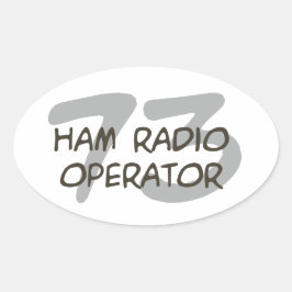 Pegatina Ovalada Hamm De radio