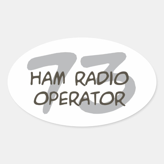 Pegatina Ovalada Hamm De radio (Anverso)