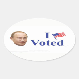 Pegatina Ovalada He votado