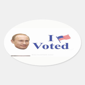 Pegatina Ovalada He votado