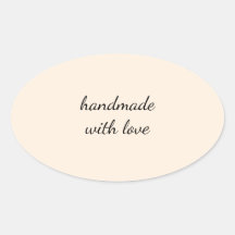 Hecho a Mano con Amor Sticker Minimalista – Arte E