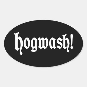 Pegatina Ovalada ¡Hogwash!