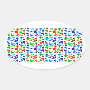 Pegatina Ovalada Holiday Boomerangs