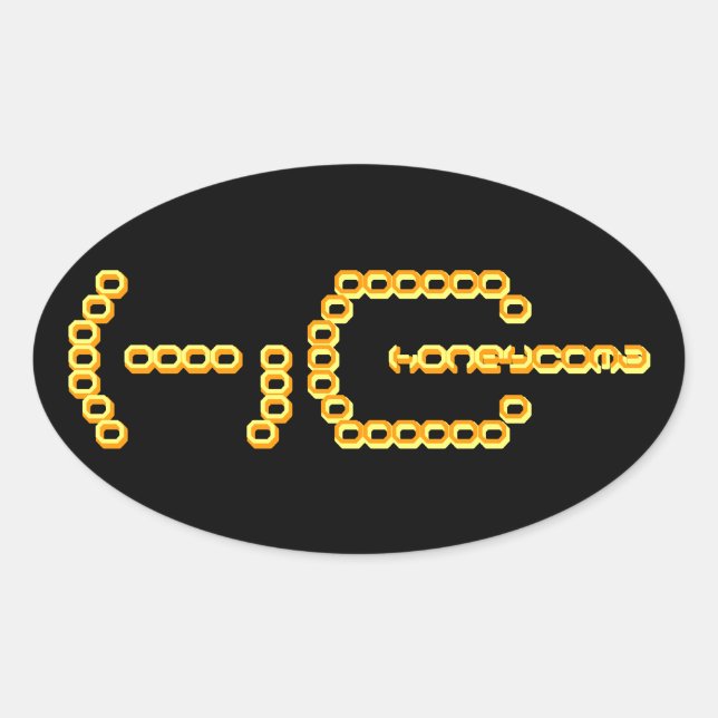 Pegatina Ovalada hongos (Anverso)