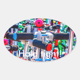 Pegatina Ovalada Hora De Comprar Un Scooter