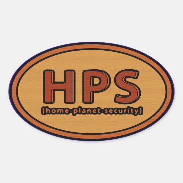 PEGATINA OVALADA HPS (Anverso)