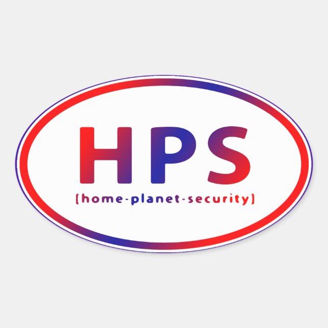 PEGATINA OVALADA HPS (Anverso)
