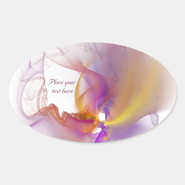 Pegatina Ovalada Humo ligero (Anverso)