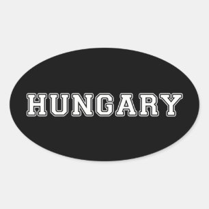 Pegatina Ovalada Hungría