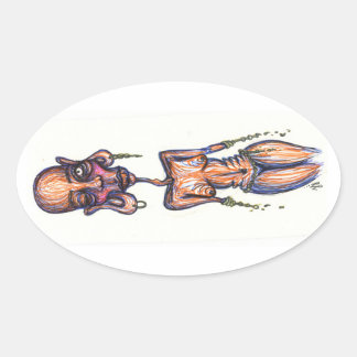 Pegatina Ovalada hvb nm,