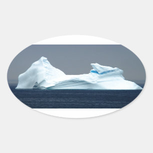 Pegatina Ovalada Icebergs en Terranova