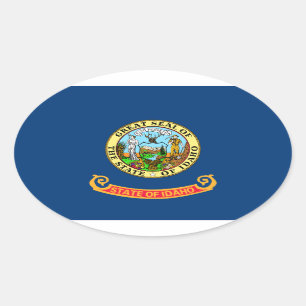 Pegatina Ovalada Idaho