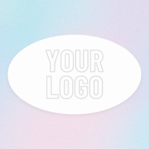 Pegatina Ovalada Iluminar automáticamente el logotipo para el fondo