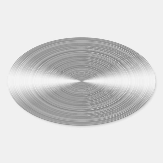 Pegatina Ovalada Infierno cepillado (Anverso)