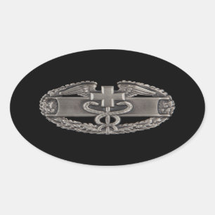 Pegatina Ovalada Insignia médica del campo del combate (CFMB)