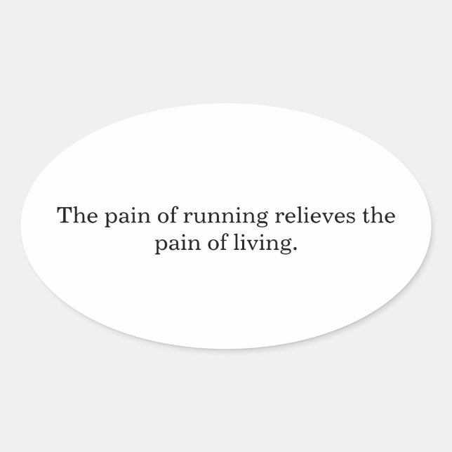 Pegatina Ovalada Inspiration runners  (Anverso)