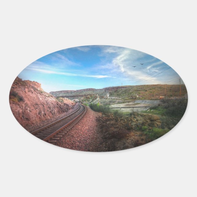 Pegatina Ovalada Ir a California (Anverso)