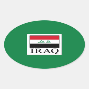 Pegatina Ovalada Iraq