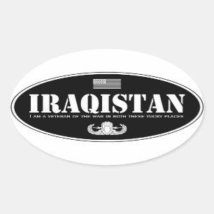 Pegatina Ovalada Iraqistan EOD